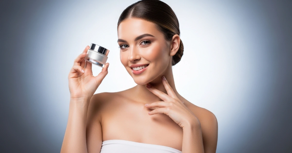 Woman showcasing medical-grade skincare for healthier-looking skin by Leigh Ashton Aesthetics in Hickory, NC