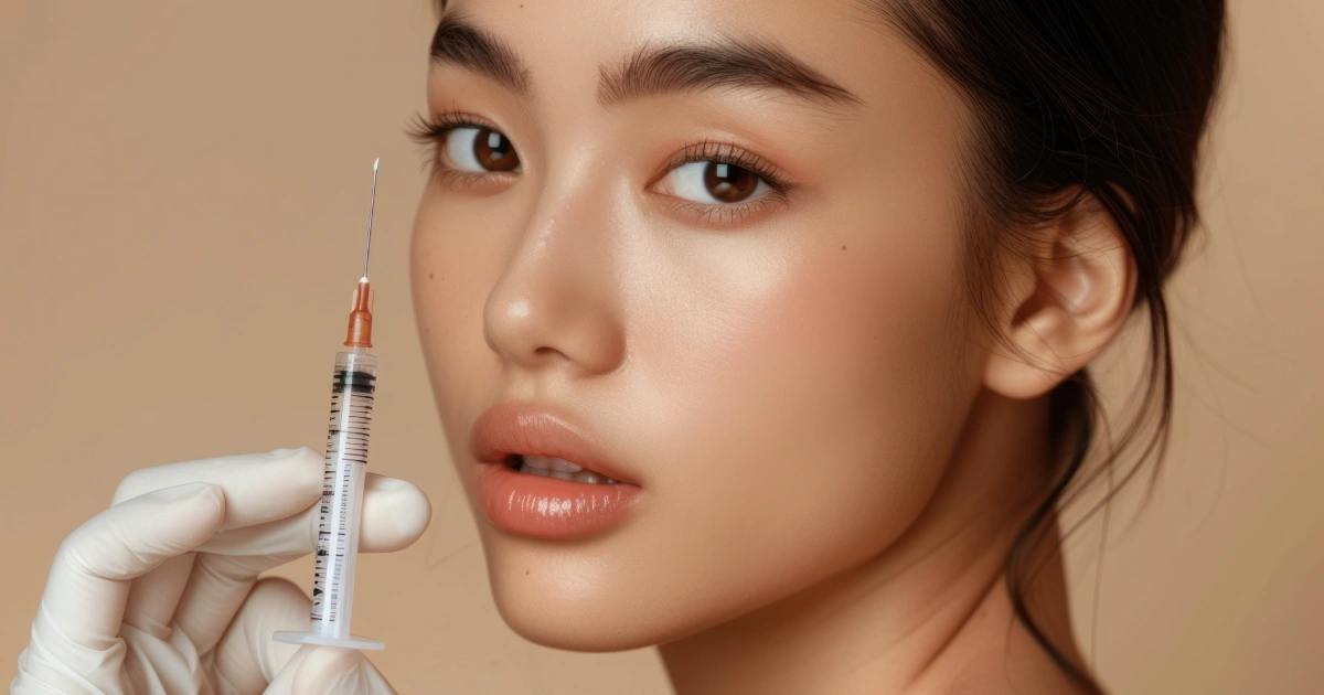 Close-Up Of Woman With Syringe For Dysport Injections by Leigh Ashton Aesthetics in Hickory, NC